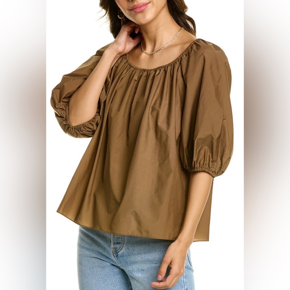Theory Women’s Scoop Neck Top in Cotton Blend (New)